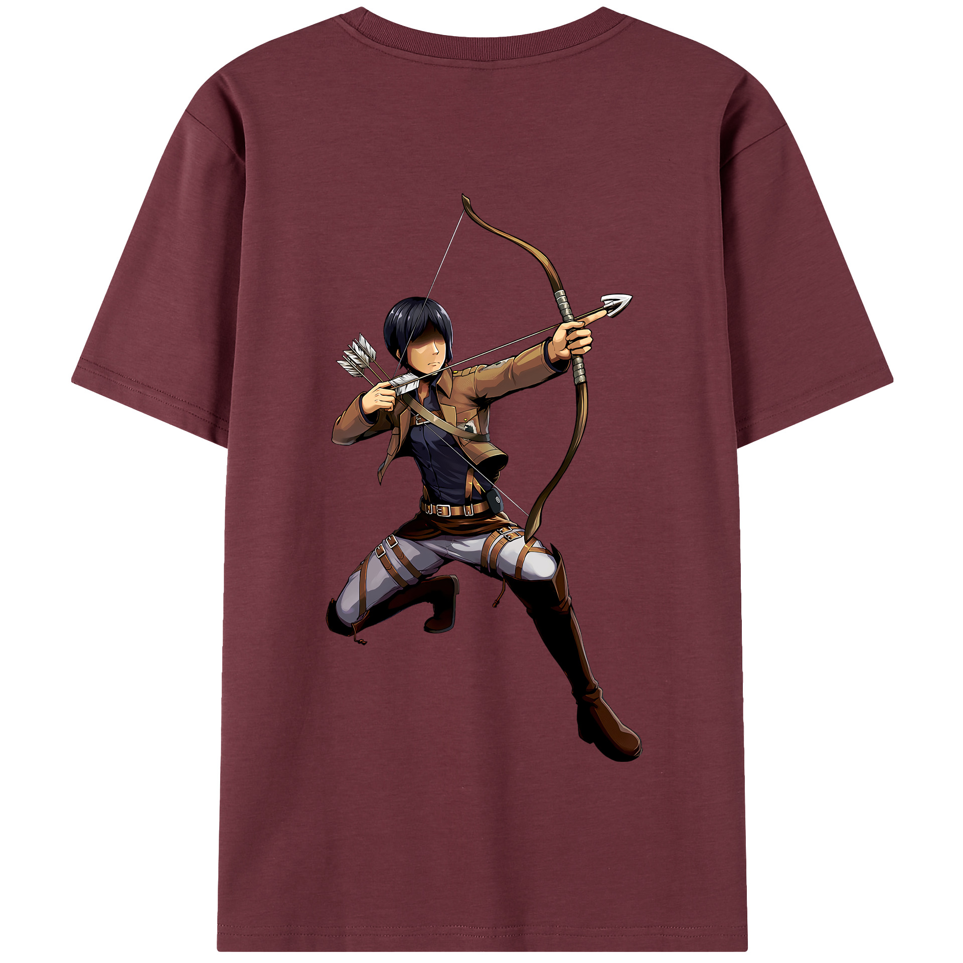 （画像用） 進撃の巨人 Attack on Titan 綿100％半袖Tシャツ（背面プリント）